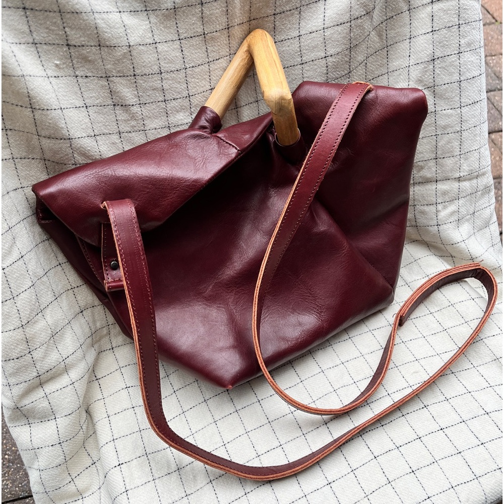 Eatable of Many Orders, crossbody leather bag